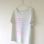 おはぎたちのTシャツ▲うすいグレー▲