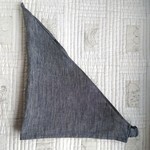 かぶる三角巾  リネンワッシャー