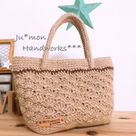 ♡sale♡natural松編みbag☆