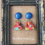 アクリルカボションとファブリックタッセル