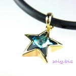 saly☆スワロフスキーお星さま☆シリコンヘアゴム