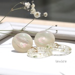 ドライフラワー シェル風カボション ピアス / イヤリング kianu 