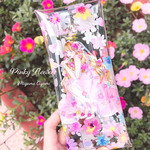 《受注生産》クリアマルチケース【Pinky Flowers】