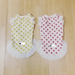 ★コーギーGirl's★ドット柄ワンピース  お名前タグ付き♡  