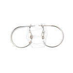 ERG-997-R【4個入り】テクスチャフープピアス/Textured Hoop Earring Post