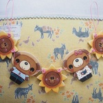 🌻ひまわりとくまくまオーナメント