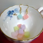 キューブキャンディピアス（イヤリング・樹脂フック）