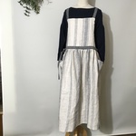 エプロンスカート(ストライプ)