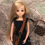  ミニミニハンドバッグ フランス風 リカちゃん、オビツ11サイズ