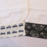 New*6重ガーゼ汗取りパッド*2枚セット*男の子*くるま*車