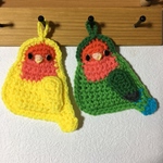 m04192206様専用☆アクリルたわし コザクラインコ
