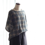 （リネン生地）ドルマンスリーブブラウス（S~LL)