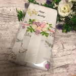 再販！花柄 ドライフラワー 手ぬぐい 祝儀袋 布の祝儀袋 てぬぐい
