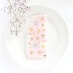 7月26日21時販売開始★お花畑iPhoneケース　パステルピンク【iPhoneXR】