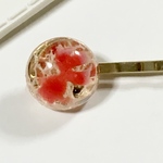 アクアリウム 金魚 ヘアピン レジン