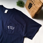 〔ゆるり〕ポケットＴシャツ☕️｜ネイビー