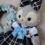 ステラルー(Sサイズ）コスチューム＊セーラーカラー＊マリンコスチューム＊ネイビーチェック