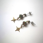 【ピアス/イヤリング変更可】Tiny Star ヴィンテージ　ヴィトレイル