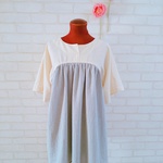 ☆ Summer SALE！ ☆  　フロントスリットあきラウンドギャザーブラウス
