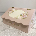 (M様オーダー品）トールペイント・ピンクのボックス