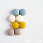16pcs アクリルカボション ペンタゴン 4カラーセット