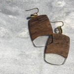 ウッドクリアピアス