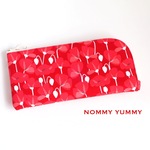 【受注制作】L字ファスナー長財布   Desert Bloom Poppy Red ＊167＊