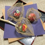 透かし鬼灯(網ほおずき)の和飾り 3個セット