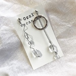 シルバーアシンメトリー①ピアス/イヤリング