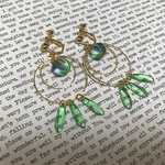 オリエンタル風フープイヤリング