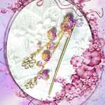 新作♥花枠チャーム付きチェーンのかんざし