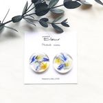 White marbleピアス/イヤリング