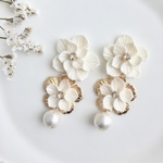 ゴールドパーツ お花 華やか 大ぶり 耳飾り