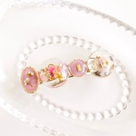 お花バレッタ（ストロベリー）