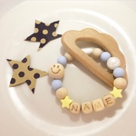 《smile＆blue》着脱式歯固め⌄̈⃝✩°｡⋆