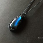 ラブラドライト macramé ペンダント