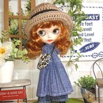 No.1632  ダンガリーのギャザーワンピ