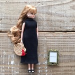 ノースリーブニットワンピース❤︎ブラック