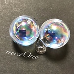 Water glas charm (M  ブルー)♡ しゃぼん玉チャーム
