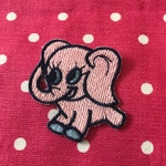 ゾウさん アップリケ アイロン接着