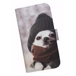 手帳型 スマホケース 全機種対応 犬 チワワ 冬 440