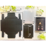 【5枚 ジュエリーボックス】11.5cm×8cm×2.2cm  ブラック  ピアス  指輪  ネックレス  梱包  箱♡ #20202
