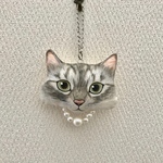  ねこクッションのバッグチャーム