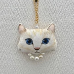   ねこクッションのバッグチャーム