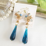 Blue long drop pierce