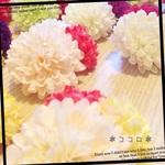 ピッピ様オーダーページ。サマコレ 再×23販♪ポンポンマム＊髪飾りのＵピン/2wayクリップピン/台付ヘアゴム