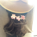 浴衣に♡ピンク紫陽花のUピン