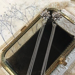 🪷再販　蓮の花のピアスorイヤリング(シルバー色)