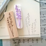 ナチュ  一輪花  消しゴムはんこ