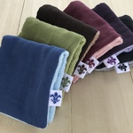 ◼︎940 今治タオル&ダブルガーゼ ミニハンカチ6P FLEUR DE LIS